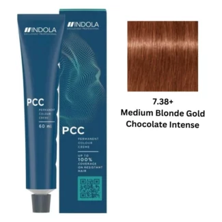 INDOLA PCC PERMANENT COLOR  7.38+ - MEDIUM BLONDE GOLD CHOCOLATE INTENSE 60 ML