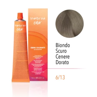 INEBRYA COLOR  6/13 -DARK  BLONDE ASH GOLDEN  100 ML